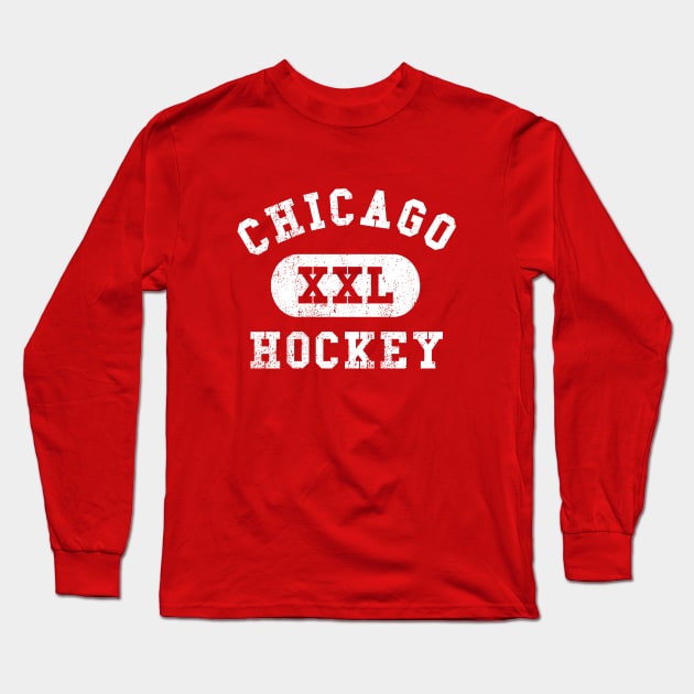 Chicago Hockey II Long Sleeve T-Shirt by sportlocalshirts